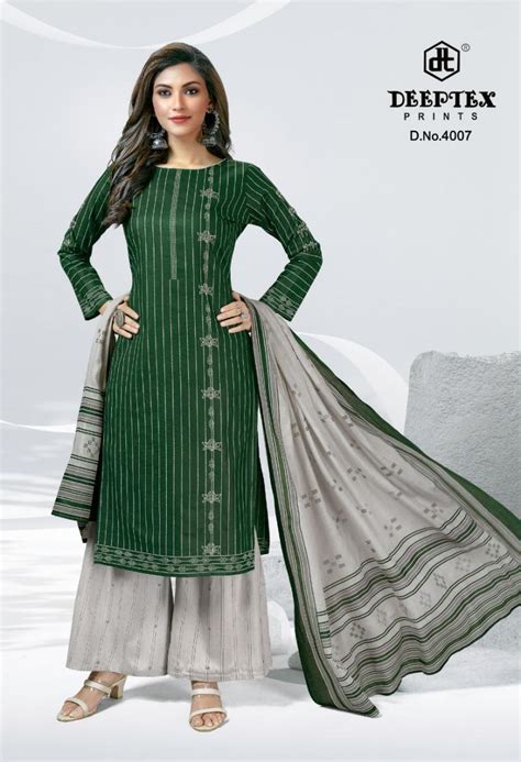 Deeptex Aaliza Vol-4 Cotton Print Designer Dress Material: Textilecatalog