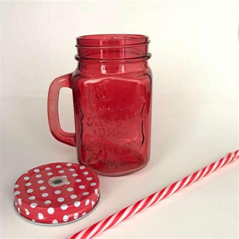 Colored Mason Jar Mug 16oz / 453ml - ITS (Glassware Specialist)