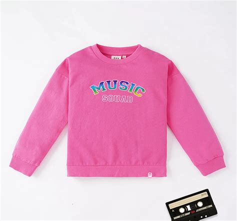 Ed-a-Mamma Sustainable Girls Sweatshirt With Chest Print