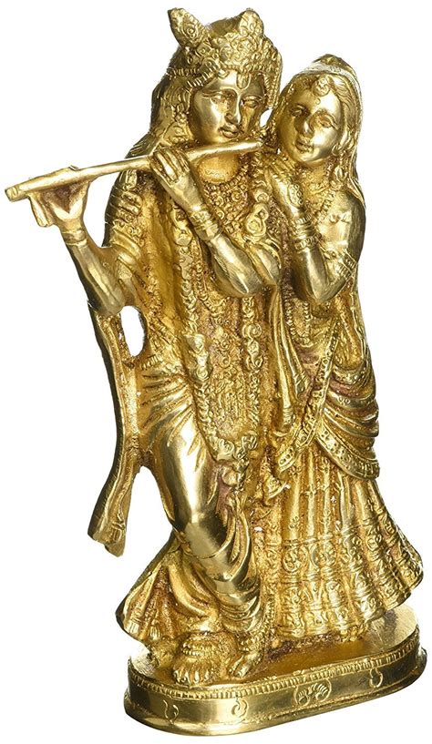 AONA Radha Krishna Brass Statue Height : Amazon.in: Home & Kitchen