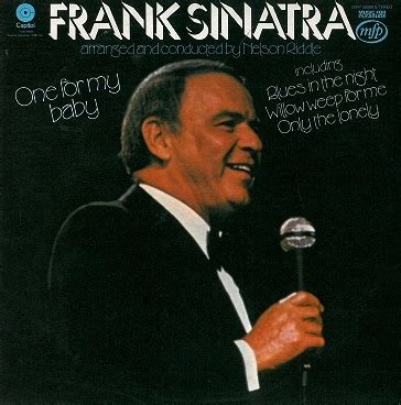 FRANK SINATRA One For My Baby LP Vinyl Record Album 33rpm Capitol 1975