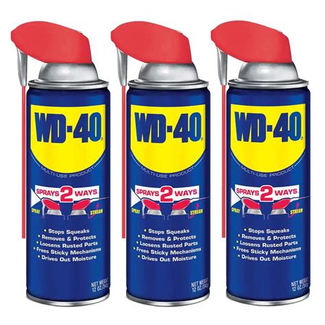 Buy 12 oz. Original WD-40 Formula, Multi-Purpose Lubricant Spray 3-Pc ...