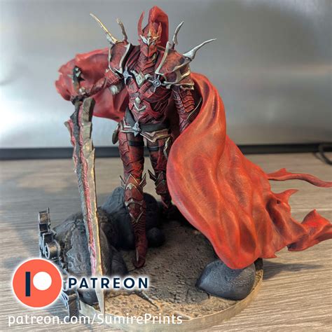 🩸 Blood Red Commander Igris | Knight Grade Shadow | 3D Printable Model ...
