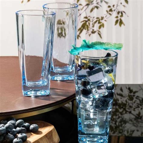 Buy Groot Blue Glass Tumbler (240 ML) - Set Of Six Online in India | Vaaree