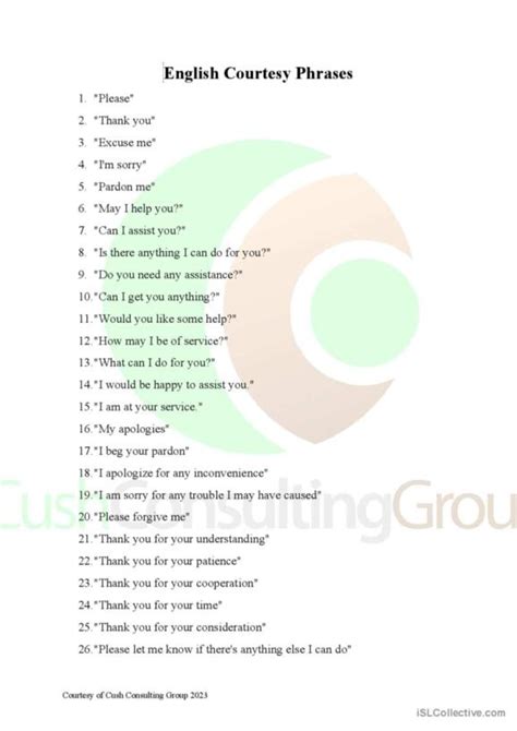 Image result for Lesson 1 Courtesy