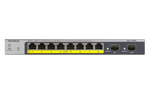 Buy NETGEAR (GS110TPv3) 8-Port Gigabit PoE+ Ethernet Smart Managed Pro ...