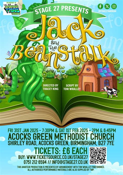 Stage 27 Presents Jack And The Beanstalk, The Panto!, Acocks Green ...