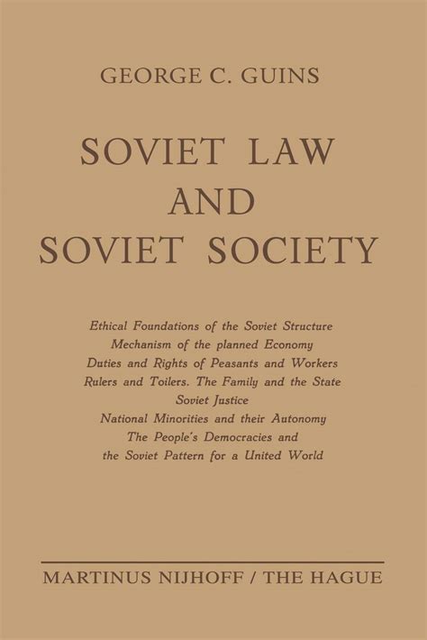 Buy Soviet Law and Soviet Society: Ethical Foundations of the Soviet ...