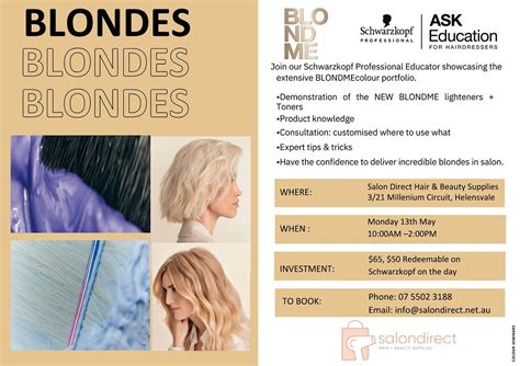 Schwarzkopf Blondme Look & Learn, Salon Direct Hair & Beauty Supplies ...