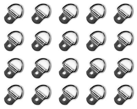 TCH Hardware 50 Pack Small Steel D-Ring Tie Downs - Case Truck Cargo ...