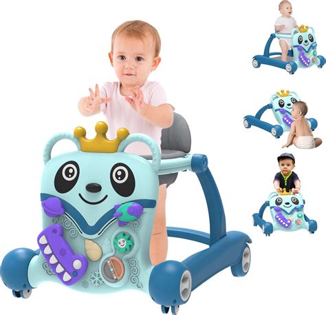 Amazon.com: JieSense Baby Walker, 4-in-1 Foldable Baby Walker with ...