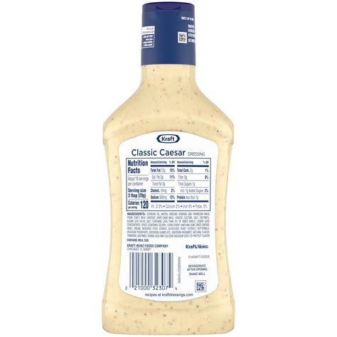 Caesar Dressing Nutrition Information at Antionette Murphy blog