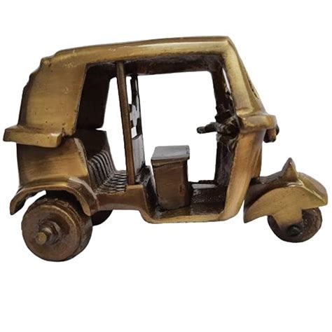 Buy Antique Statue Studio Brass Decorative Indian AUTO Rickshaw for ...