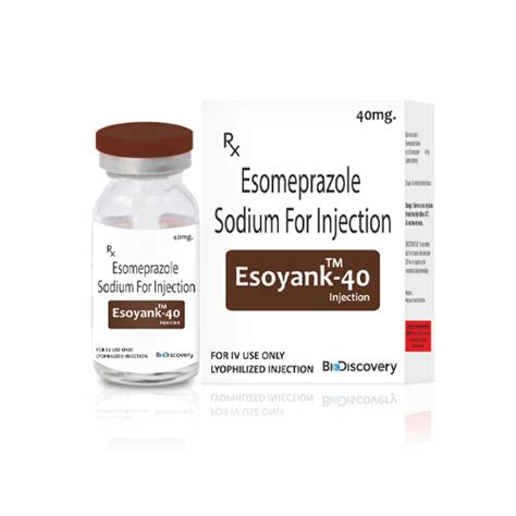 Esoyank 40 - Esomeprazole Sodium For Injection - Biodiscovery ...