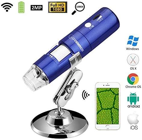 Microware Wireless Digital WiFi USB Microscope Portable with 2MP,1080P ...