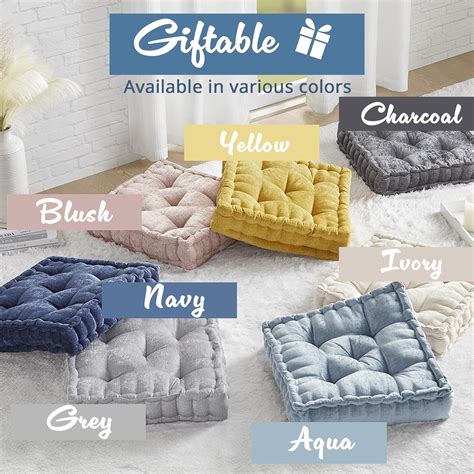 Floor Pillow Large Cushions - Stylish and Comfortable for Adults - Shop ...