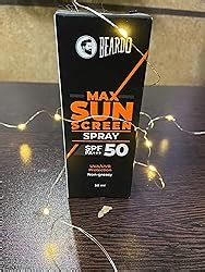 Beardo Max Sunscreen SPF 50 & PA+++ Spray for Men | Non-greasy ...