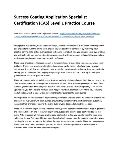 PPT - Coating Application Specialist Certification (CAS) Level 1 Course ...