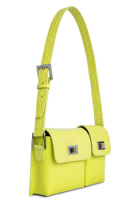 BY FAR Baby Billy Bag in Acid Green | REVOLVE