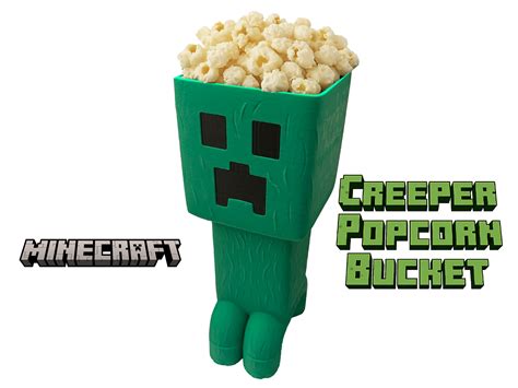 Minecraft Creeper Popcorn Bucket by hashtagtodoMakerWorld: Download ...