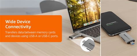 Amazon Basics OTG Card Reader and Hub with Type-C, USB & Micro Ports ...