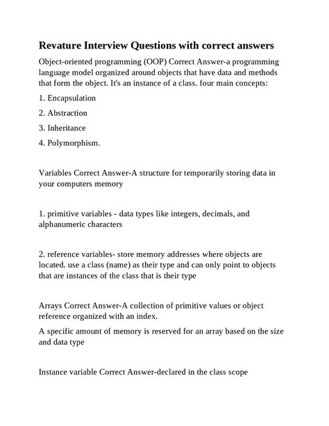 Image result for Revature Coding Questions and Answers