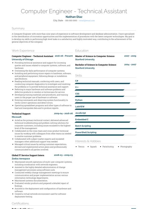Computer Engineering CV Sample 的图像结果