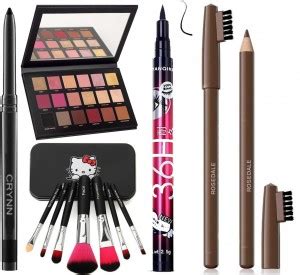 Crynn Smudge Proof Kajal & Eyeshadow Palette & Deep Black Eyeliner ...