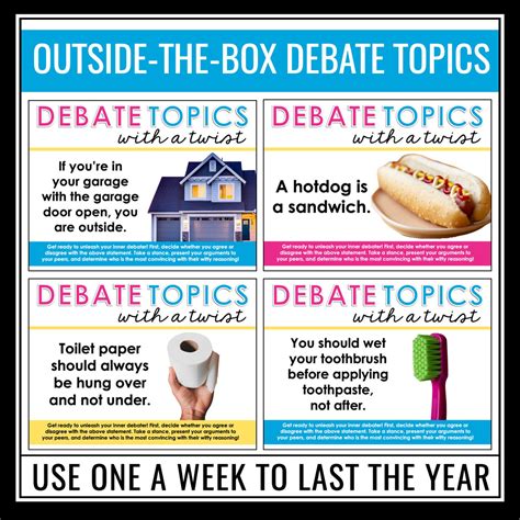 Funny Debate Topics - 40 Creative Discussion Debate Ideas for Middle o ...