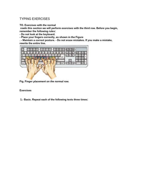 Image result for Typing Finger Exercises