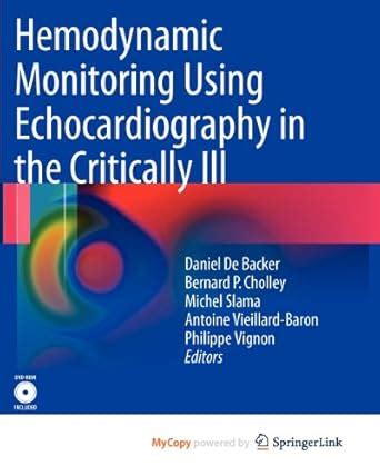 Buy Hemodynamic Monitoring Using Echocardiography in the Critically Ill ...