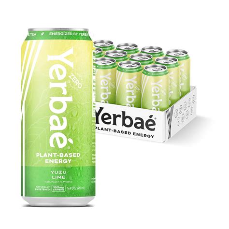 Amazon.com : Yerbaé Energy Beverage Yuzu Lime - Lemon Lime Flavor ...