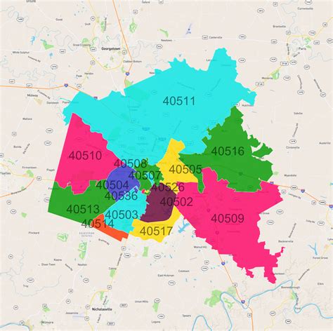 Zip Codes in Lexington