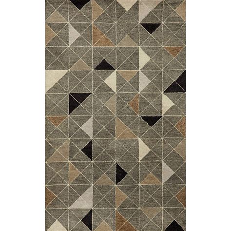 Liora Manne Fantasy Triangles Area Rug, 9-Feet by 12-Feet, Grey : Amazon.in