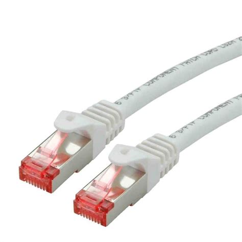 21.15.2957-50 Roline | Roline, 300mm Cat6, White RJ45 to Male RJ45 Male ...