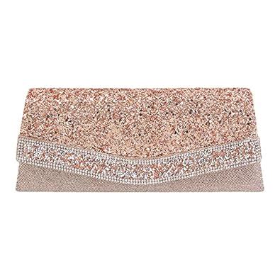 Naimo Flap Dazzling Clutch Bag Evening Bag With Detachable Chain ...