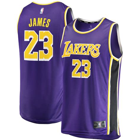 Youth Los Angeles Lakers LeBron James Fanatics Branded Purple Fast ...