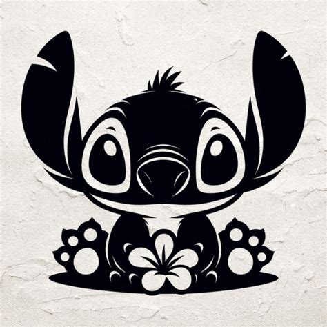 Stitch Black Silhouette