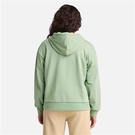 Loop Back Hoodie for Women in Green