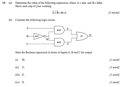 IB computer science - Logic gate exam questions — Teletype