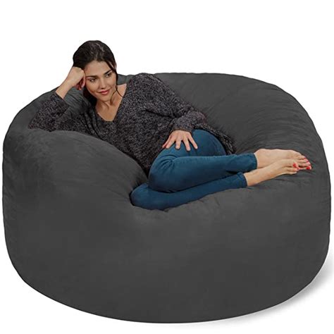 Chill Sack Bean Bag Chair: Giant Memory Foam Furniture Bags and Large ...
