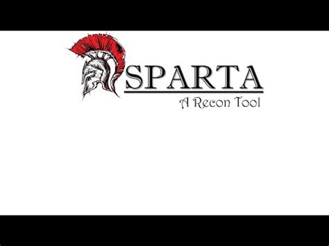 Sparta: A Recon Tool for Information Gathering — CybersecMastery