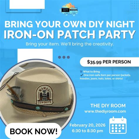 🔥👕 Bring Your Own DIY Night: Iron-On Patch Party 👕🔥, 7402 N 56th ...