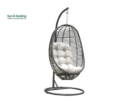 Borroni Single Seater Hanging Swing With Stand For Balcony , Garden Sw ...