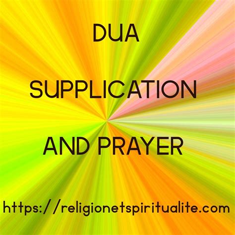 Dua supplication and prayer – Artofit