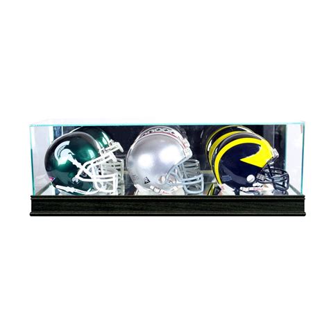 Triple Mini Football Helmet Glass Display Case | Free Shipping ...