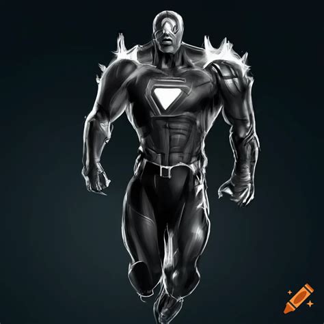 Superhero with carbon element powers on Craiyon