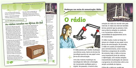 * NEW * Mudanças nos meios de comunicação: Rádio - Compreensão leitora