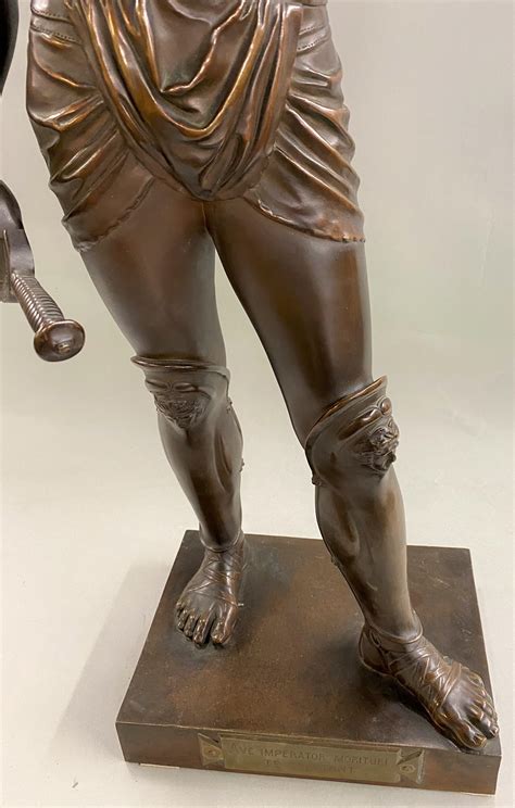 Emile Coriolan Hippolyte Guillemin - Figural Bronze of Gladiator ...