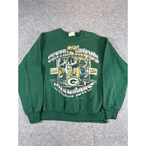 Vintage 90s 1996 Green Bay Packers NFC Champions Lee... | Depop